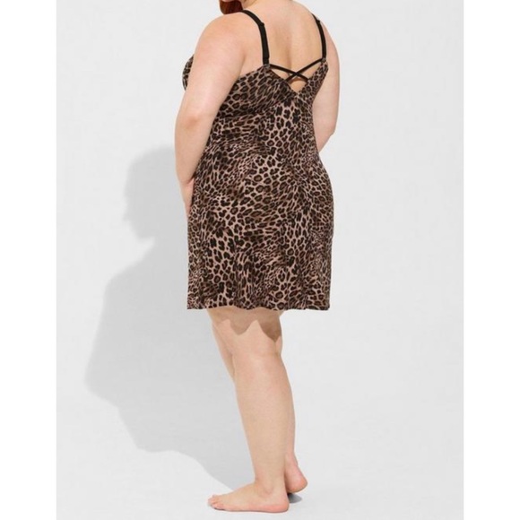 🆕 Soft Crossback Sleep Gown 3 3X 22 24 NWT Torrid New! Leopard Animal Print - Picture 4 of 6